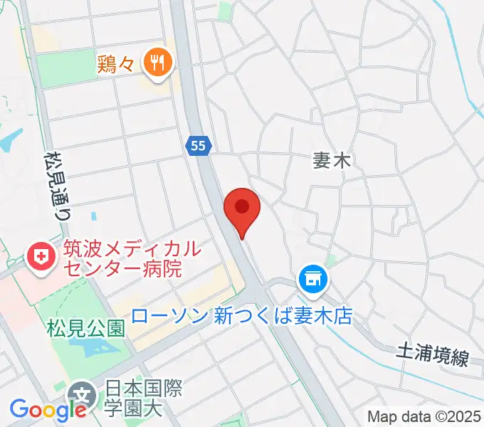 ホソダ興産グランドピアノ練習室の地図