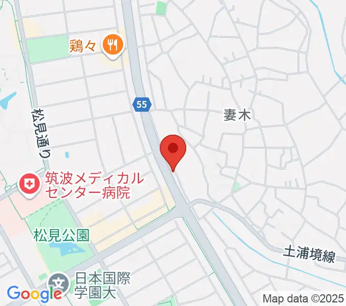 ホソダ興産グランドピアノ練習室の地図