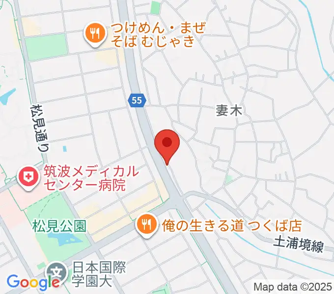 ホソダ興産グランドピアノ練習室の地図