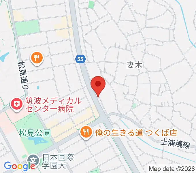 ホソダ興産グランドピアノ練習室の地図
