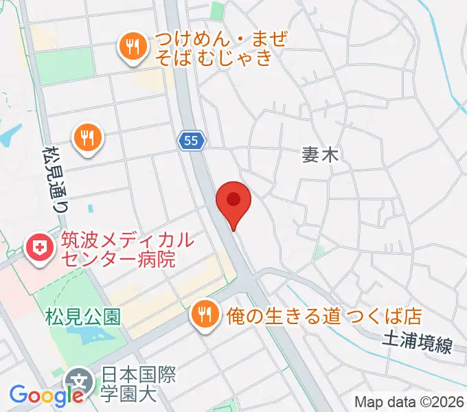 ホソダ興産グランドピアノ練習室の地図