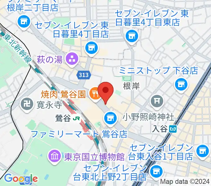 BUZZ上野の地図