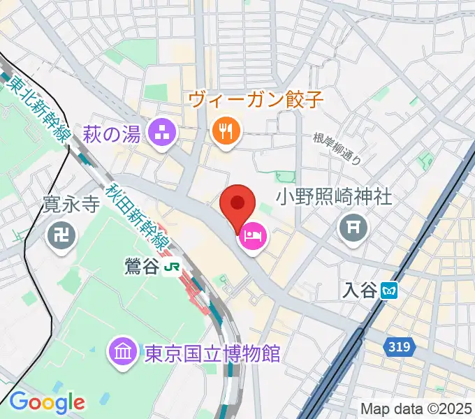 BUZZ上野の地図