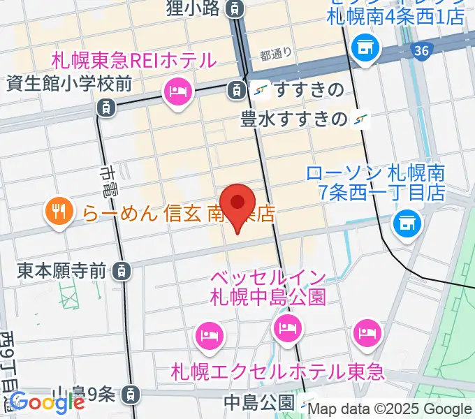 札幌XENONの地図