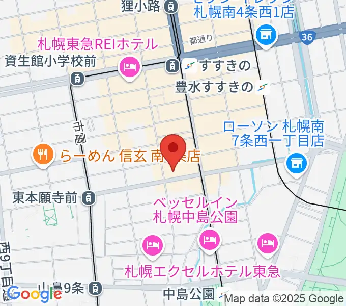 札幌XENONの地図