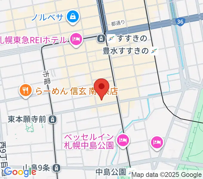 札幌XENONの地図