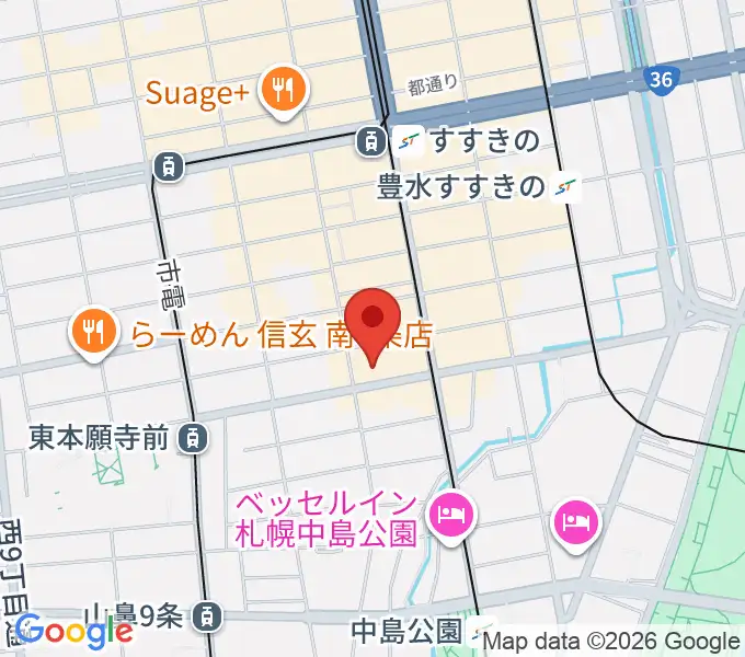 札幌XENONの地図