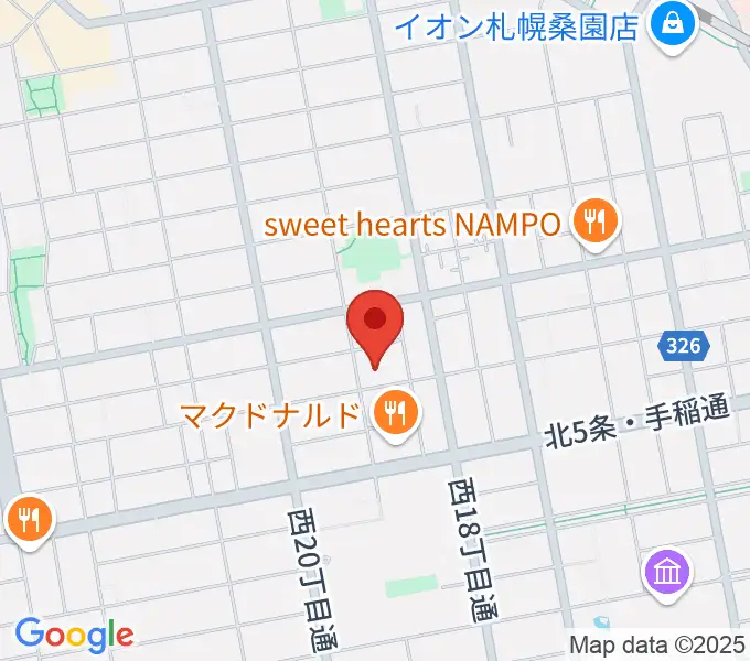 ディスカバリースタジオの地図