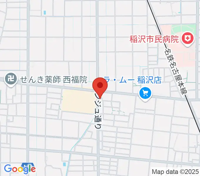 ピアノ教室luce 稲沢教室の地図