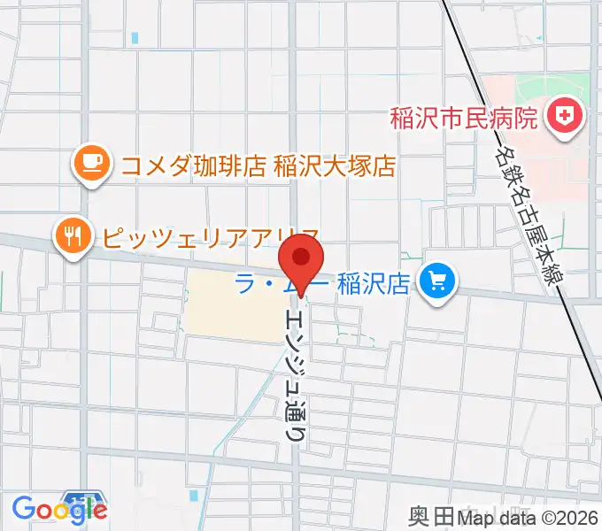 ピアノ教室luce 稲沢教室の地図