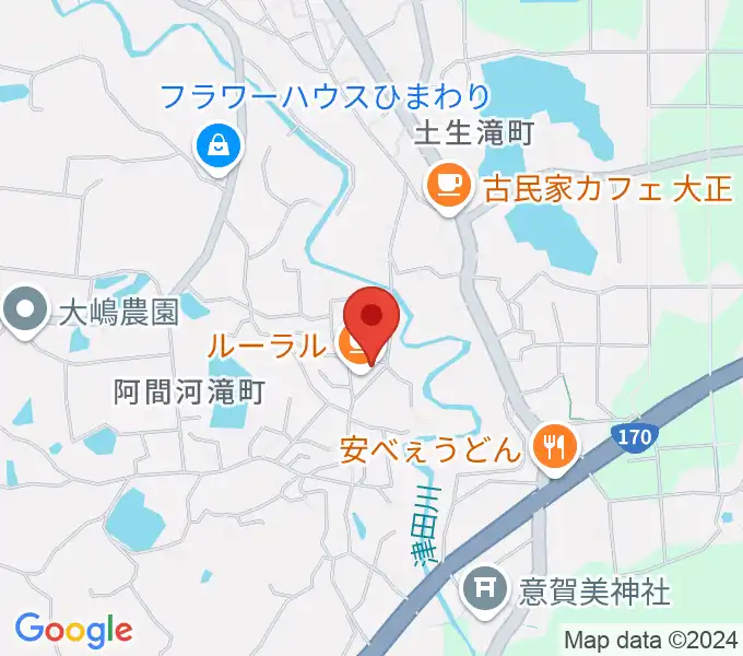 岸和田 むくの木ホールの地図