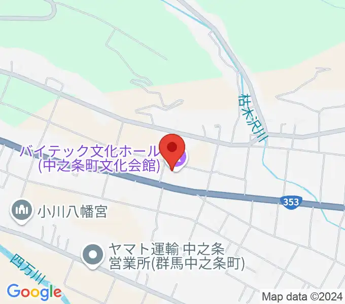 バイテック文化ホールの地図