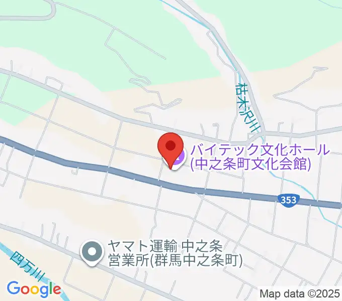 バイテック文化ホールの地図