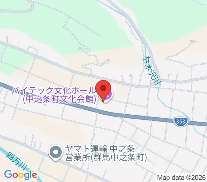 バイテック文化ホールの地図