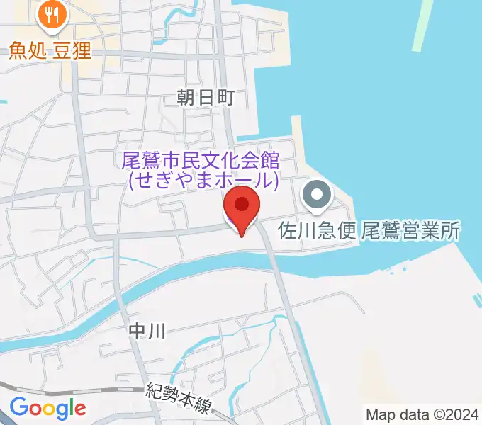 尾鷲市民文化会館 せぎやまホールの地図