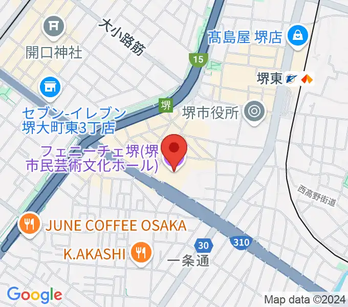 フェニーチェ堺の地図