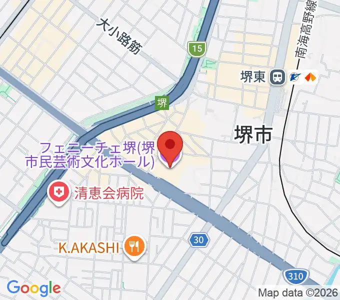 フェニーチェ堺の地図