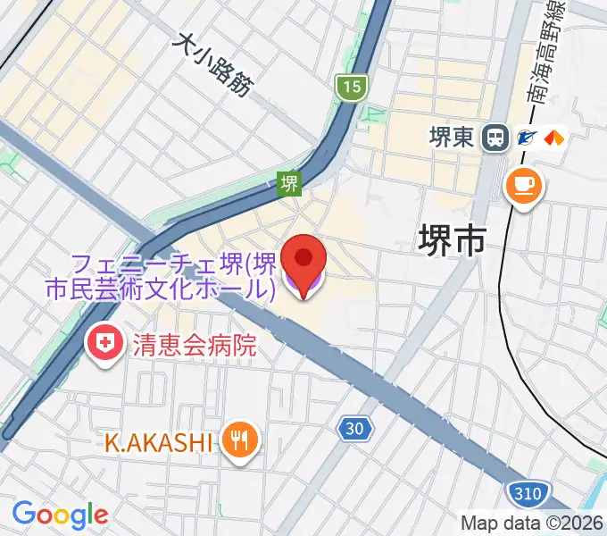 フェニーチェ堺の地図