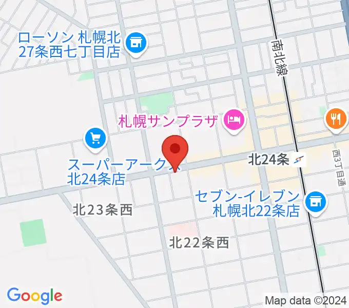 ジングルホールの地図