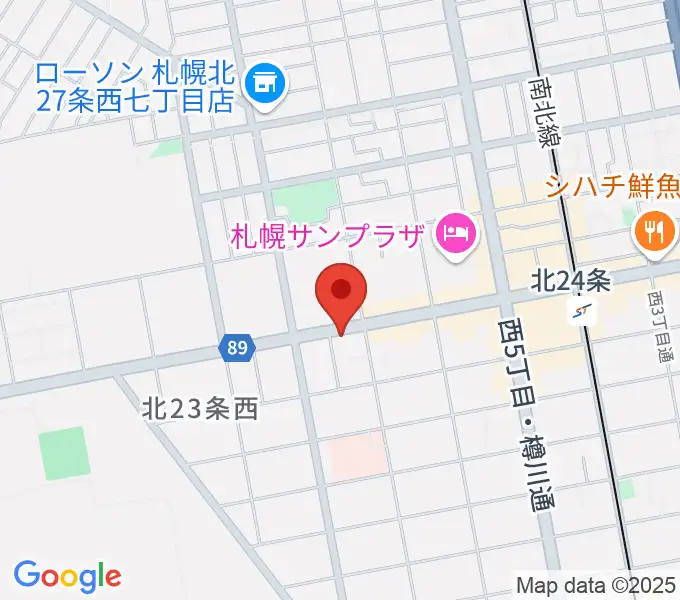 ジングルホールの地図