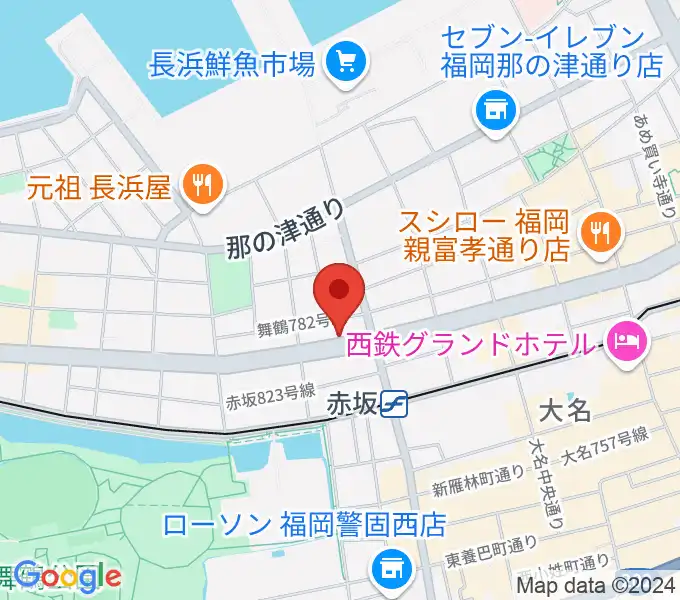 専門学校ESPエンタテインメント福岡の地図