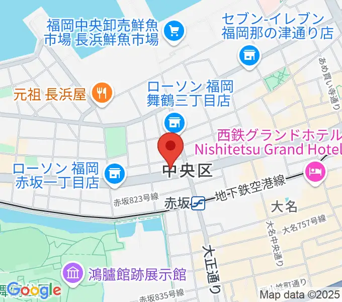 専門学校ESPエンタテインメント福岡の地図