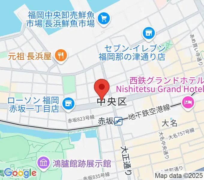 専門学校ESPエンタテインメント福岡の地図