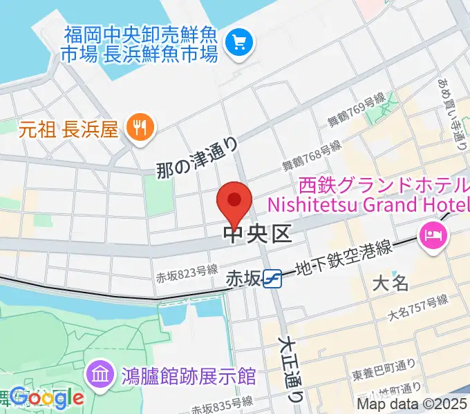 専門学校ESPエンタテインメント福岡の地図