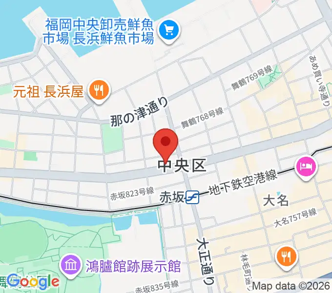 専門学校ESPエンタテインメント福岡の地図
