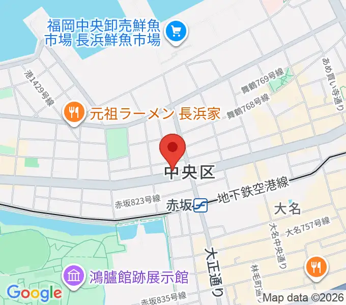専門学校ESPエンタテインメント福岡の地図