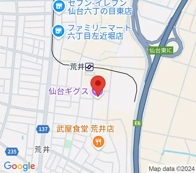 仙台ギグス SENDAI GIGSの地図