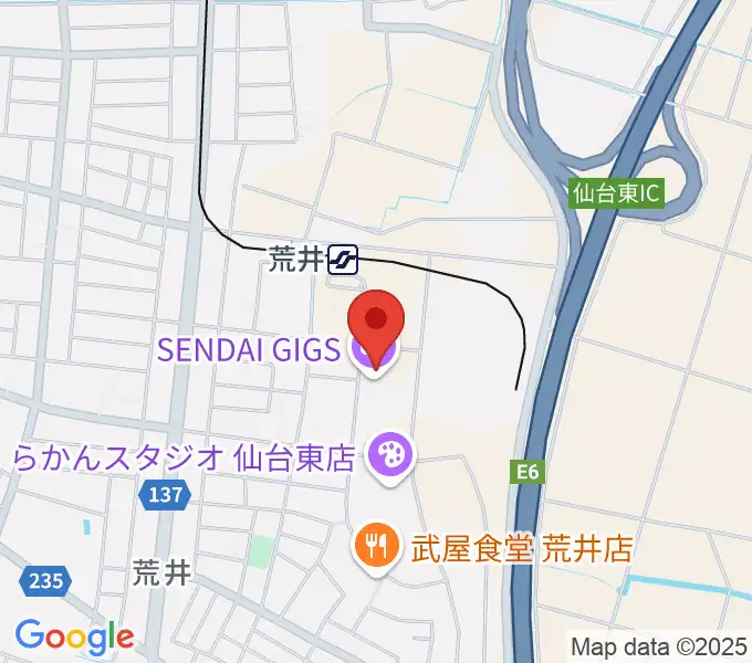 仙台ギグス SENDAI GIGSの地図