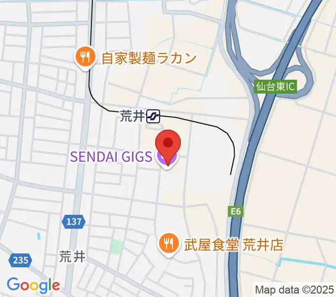 仙台ギグス SENDAI GIGSの地図