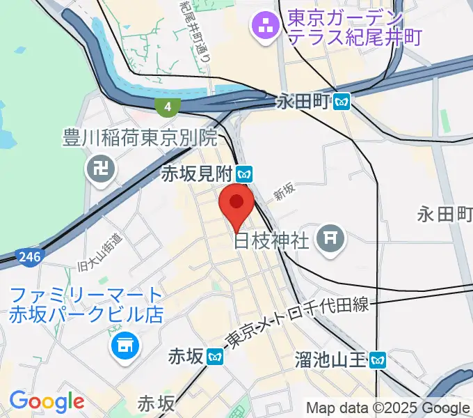 赤坂STAGE-1の地図