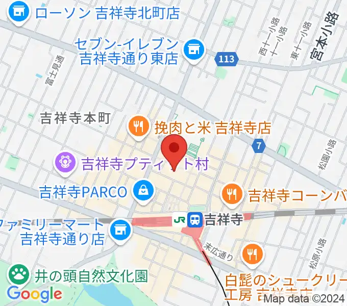 HMV record shop コピス吉祥寺の地図