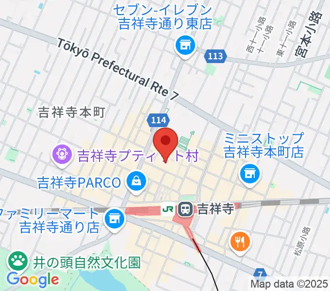 HMV record shop コピス吉祥寺の地図