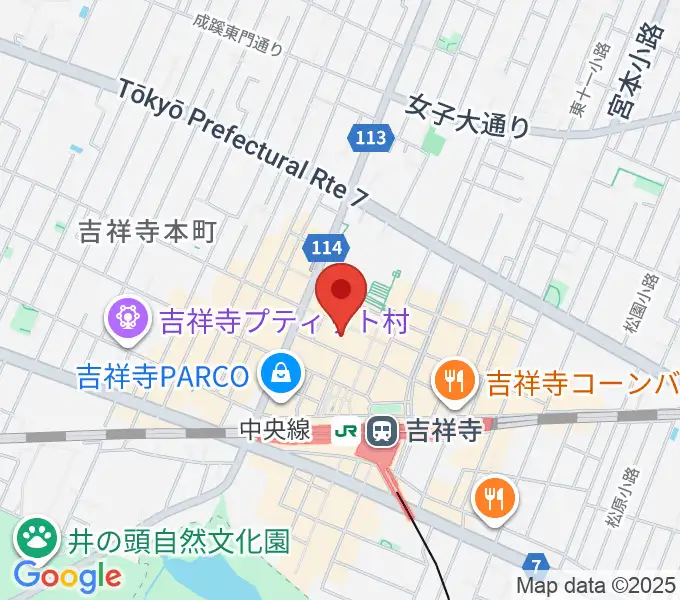 HMV record shop コピス吉祥寺の地図