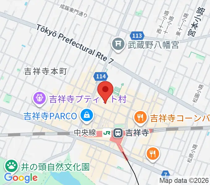 HMV record shop コピス吉祥寺の地図