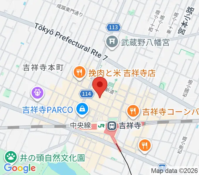 HMV record shop コピス吉祥寺の地図
