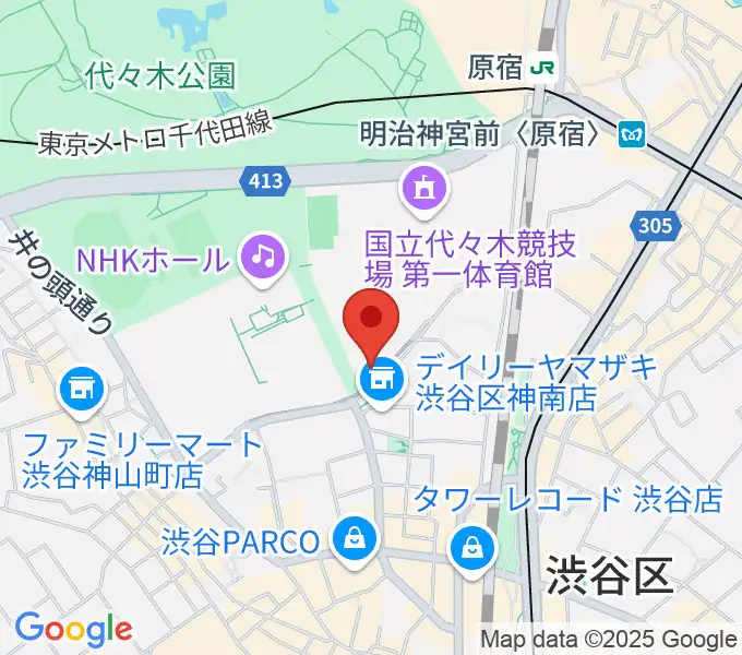 アイア2.5シアタートーキョーの地図