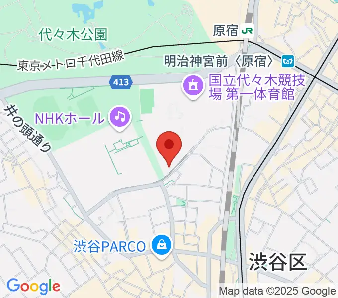 アイア2.5シアタートーキョーの地図