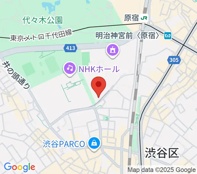 アイア2.5シアタートーキョーの地図