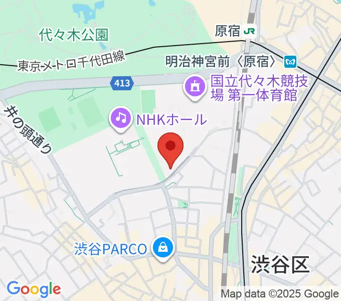 アイア2.5シアタートーキョーの地図