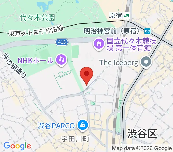 アイア2.5シアタートーキョーの地図