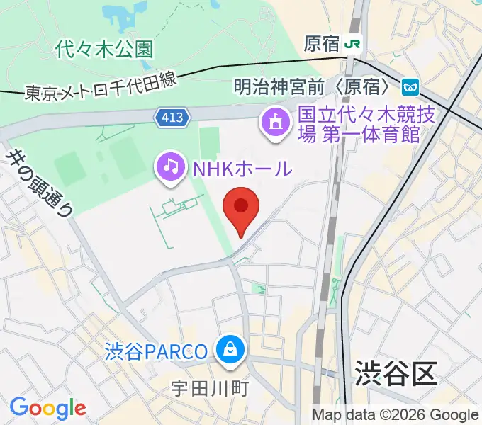 アイア2.5シアタートーキョーの地図