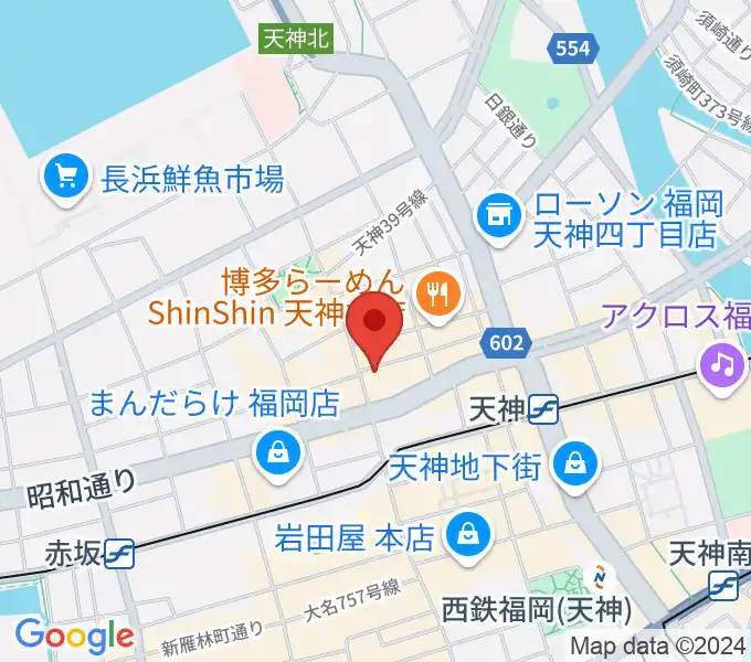 サウンドブギー天神親不孝通り店の地図