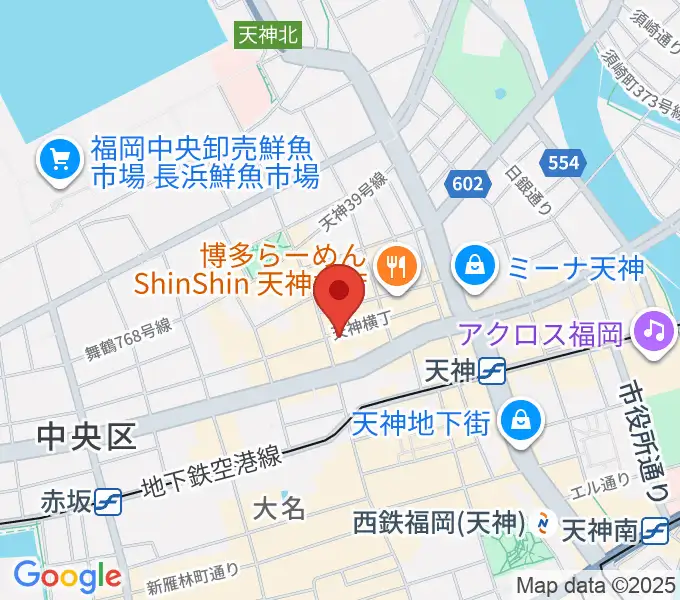 サウンドブギー天神親不孝通り店の地図