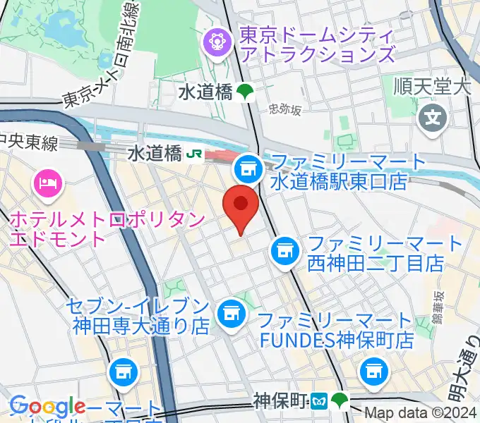 アクアダクトスタジオの地図