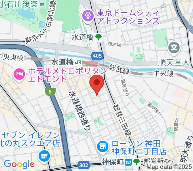 アクアダクトスタジオの地図