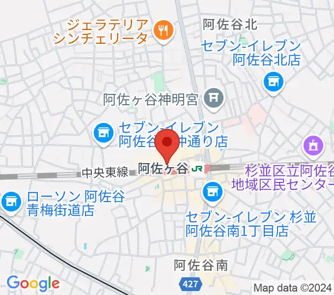 阿佐ヶ谷マンハッタンの地図